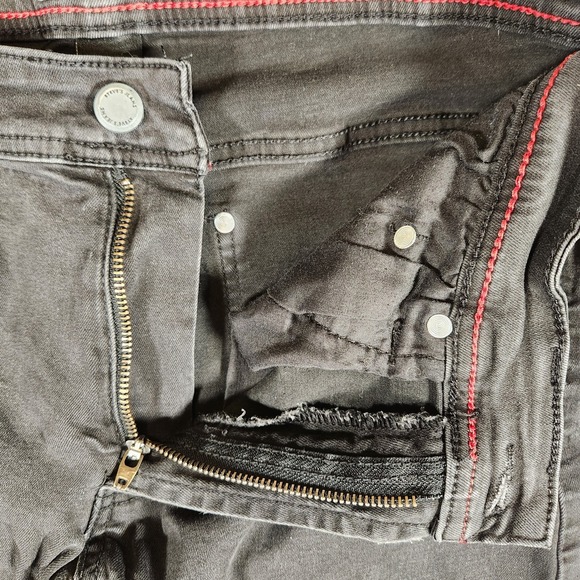 Steve's Jeans Men's Size 30X30 (Tag 32/30) Black Straight Leg Stretch Dark Wash - Picture 6 of 14